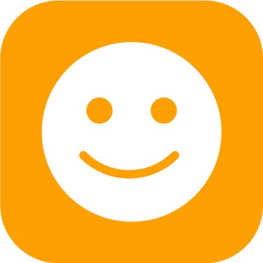 Gülen yüz ifade vektörü