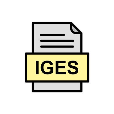 dosya biçimi simgesi, vektör illüstrasyonu