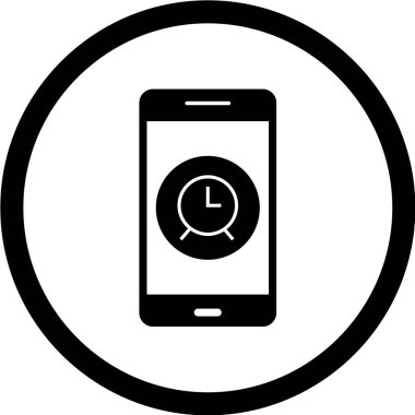 Modern telefon simgesinin vektör illüstrasyonu 