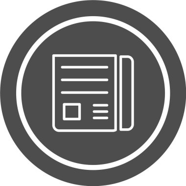 belge simgesi vektör illüstrasyonu