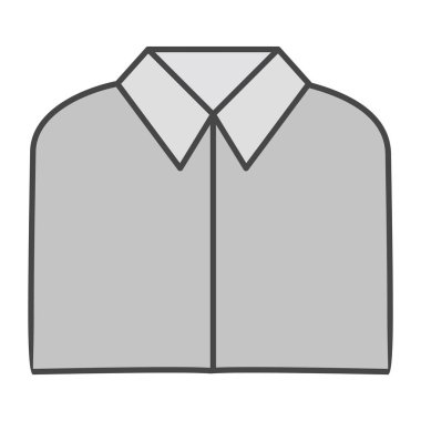 Okul Gömleği Simgesi Moda Tarzı İzole Arkaplan      