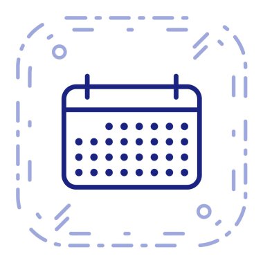 Takvim simgesi, vektör çizimi