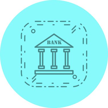 banka simgesi modada izole edilmiş arkaplan