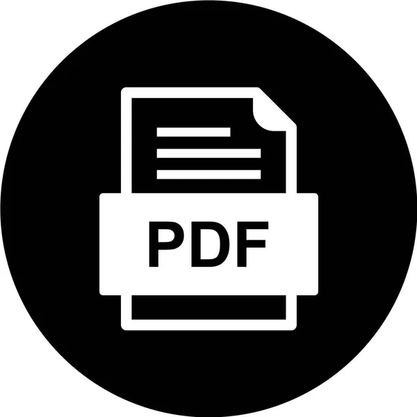 Dateiformat Icon Vektor Illustration — Stockvektor