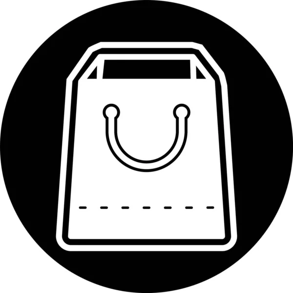 Shopping Bag Icon Trendigen Stil Isolierten Hintergrund — Stockvektor