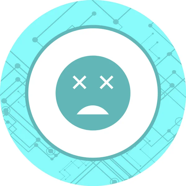 流行风格的已故Emoji Icon孤立无援的背景音乐 — 图库矢量图片