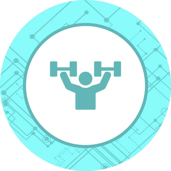 Excercise Icon Trendy Style Isolated Background — стоковый вектор