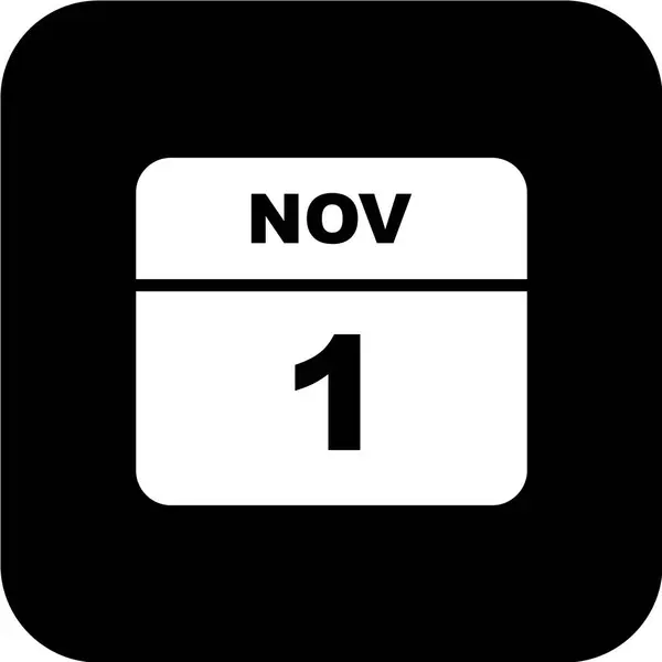 Kalender Mit Dem Datum November — Stockvektor