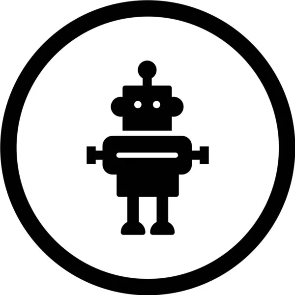 Vektorillustration Des Robotersymbols — Stockvektor