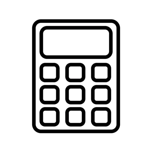 Calculadora Icono Vector Ilustración — Archivo Imágenes Vectoriales