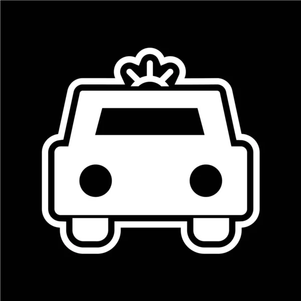 Icono Del Coche Ilustración Del Vector — Vector de stock