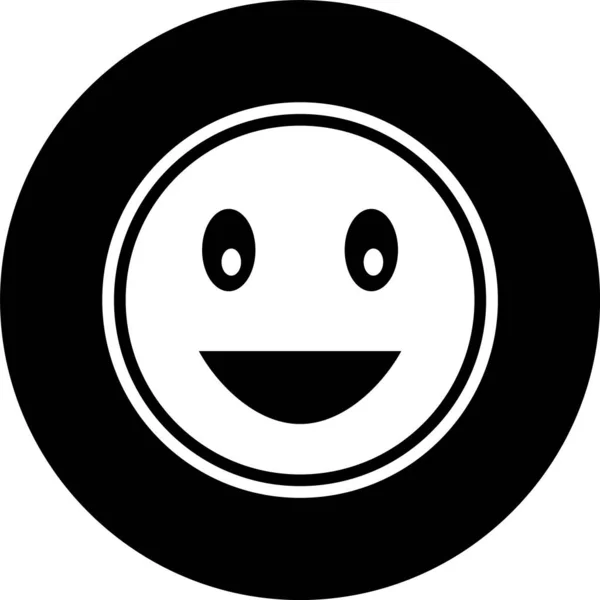 Lachende Emoji Ikone Trendigen Stil — Stockvektor