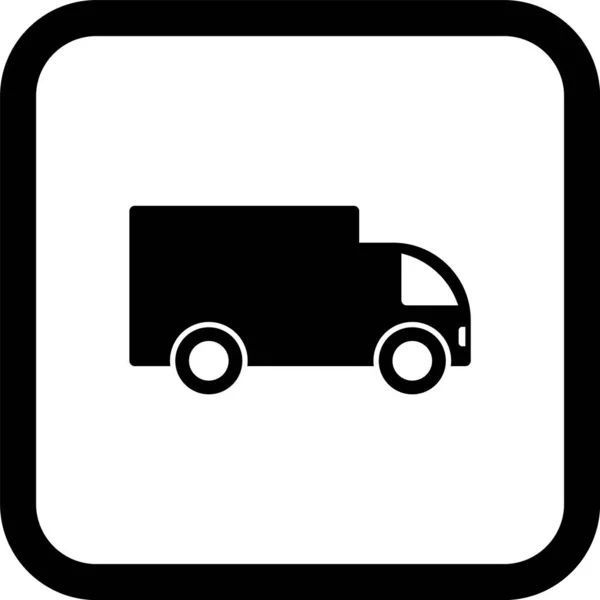 Ikona Ciężarówki Modnym Stylu Izolowane Tle — Wektor stockowy