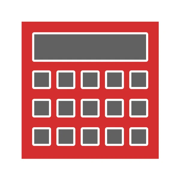 Icono Calculadora Ilustración Vectorial — Vector de stock