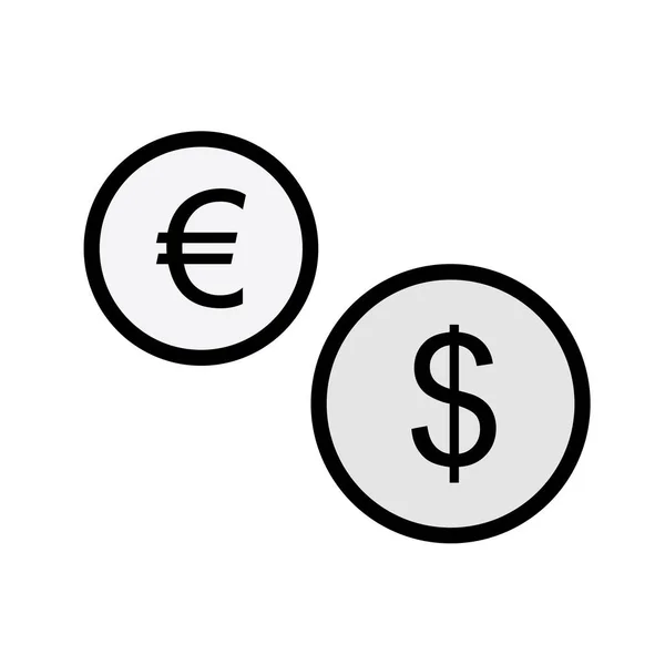 Dólar Icono Vector Ilustración — Vector de stock