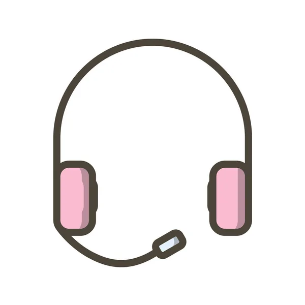 Vector Illustration Headphones Icon — Stock Vector