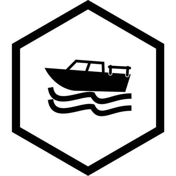 Icône Bateau Nautique Illustration Vectorielle — Image vectorielle