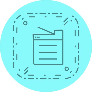 Moda Biçimli İzole Arkaplanda Makine Simgesini Kopyala 