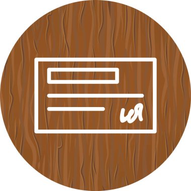 Moda Biçimli Ayrıştırılmış Arka Gruplandırılmış Çek Simgesi