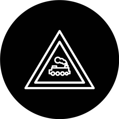 Yol simgesi, vektör illüstrasyonu