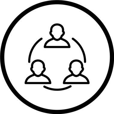 iş takımı simgesi vektör illüstrasyonu