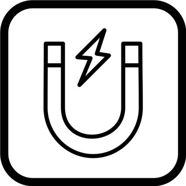 Bir mıknatıs simgesinin vektör çizimi