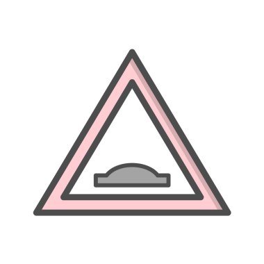 Yol simgesi, vektör illüstrasyonu