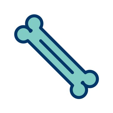 Kemik simgesi vektör illüstrasyonu