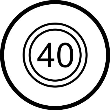 Yol simgesi, vektör illüstrasyonu