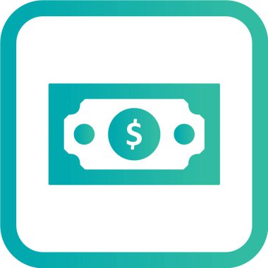 Dolar işareti simgesi, vektör çizimi