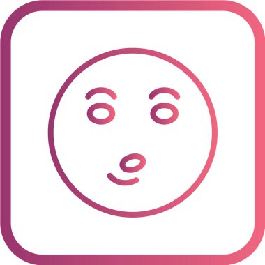 Gülümseme simgesi, vektör illüstrasyonu