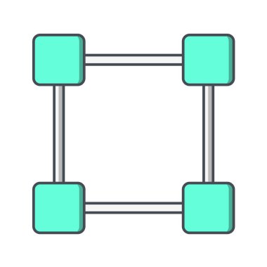 minimalist vektör illüstrasyonu, uygulama simgesi