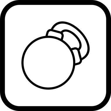 Kettlebell Simgesi Moda Biçiminde İzole Arkaplan