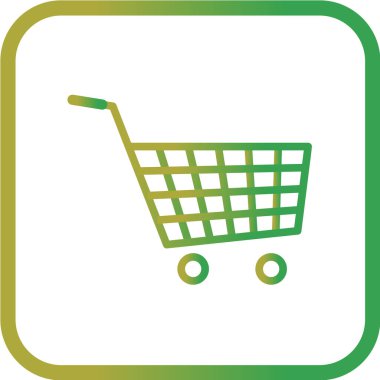 Alışveriş arabası ikonu. vektör illüstrasyonu