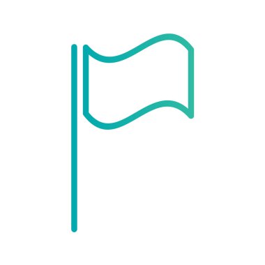 bayrak ikonu vektör illüstrasyonu