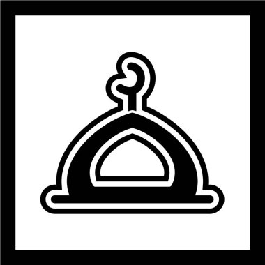 Modern b 'nin vektör illüstrasyonu simge zilinden yoksun