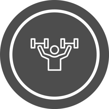 Moda Biçiminde Egzersiz Simgesi İzole Arkaplan