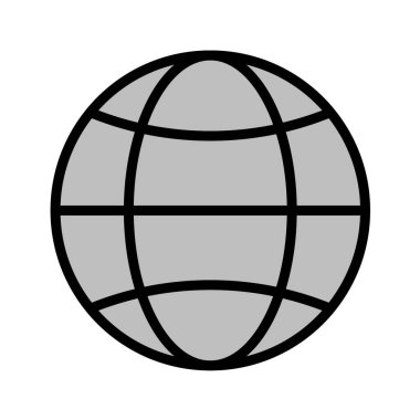 Dünya simgesinin vektör illüstrasyonu 