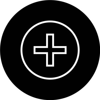 Modern b 'nin vektör illüstrasyonu artı simgesinden yoksun