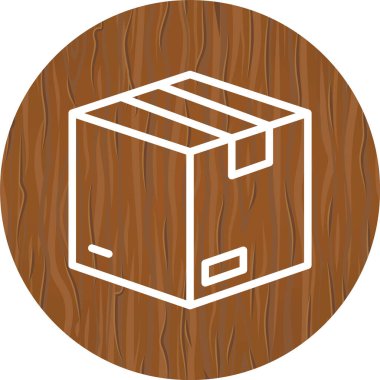 Paket Simgesi Moda Biçimli Ayrı Arka Gruplandırılmış