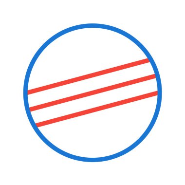 Mavi ve beyaz bir ikonun vektör illüstrasyonu