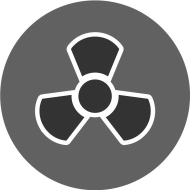 Radyasyon simgesinin vektör çizimi