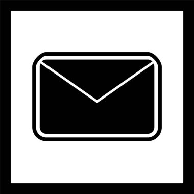 Moda Biçiminde Zarf Simgesi İzole Arkaplan