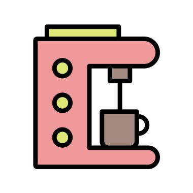 kahve makinesi vektör simgesi
