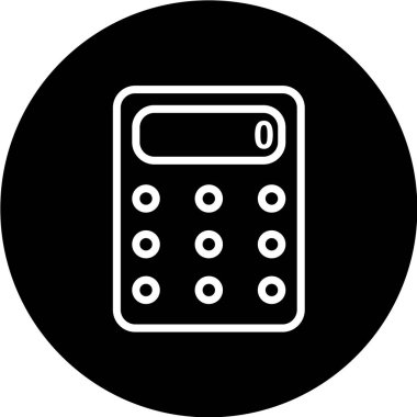 Hesap makinesi simgesi. vektör illüstrasyonu