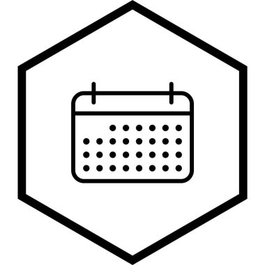 Moda biçimi izole edilmiş arkaplanda takvim simgesi