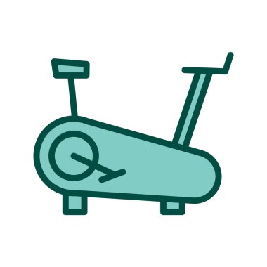 Bisiklet Makinesi Simgesi Moda Biçiminde İzole Arkaplan 