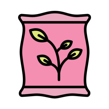 Bahçıvanlık simgesi evli tasarım vektörü illüstrasyonu