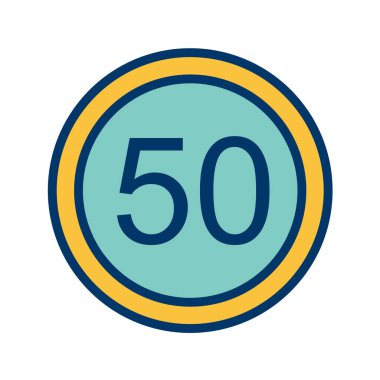 Yol simgesi, vektör illüstrasyonu