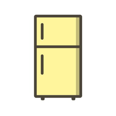 buzdolabı simgesi vektör illüstrasyonu